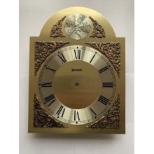 Eng. Golvurstavla i mässing 250 x 330 mm. Tempus fugit samt dekor